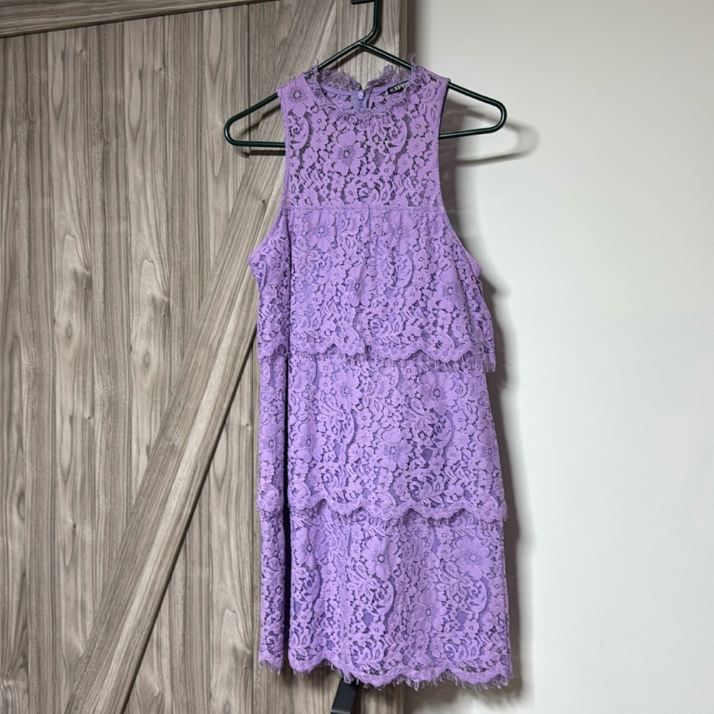 Lace mini dress